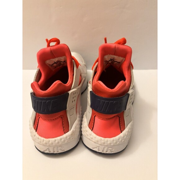 Nike Huarache Womens Athletic Running Shoes Silver/Orange Size 5.5 - Picture 4 of 8